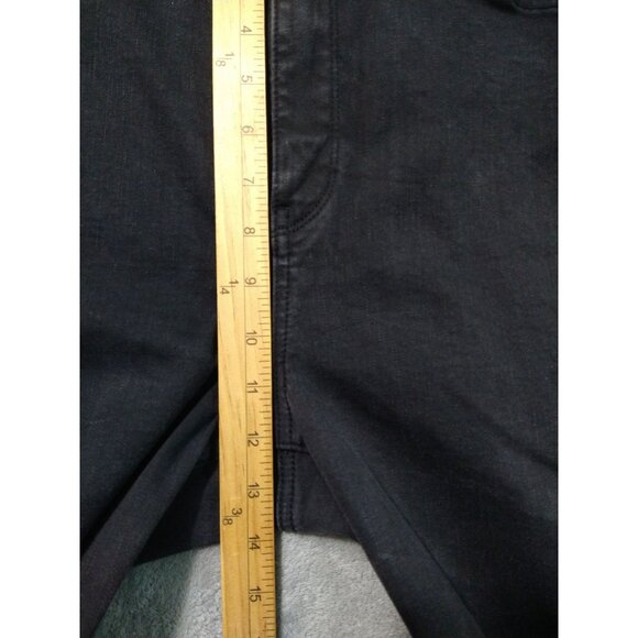 NYDJ Jeans Womens 14 Black Denim Slim Bootcut Lift Tuck High Rise Stretch - Picture 4 of 10